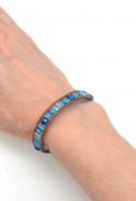Leather Crystal Boho Bracelet